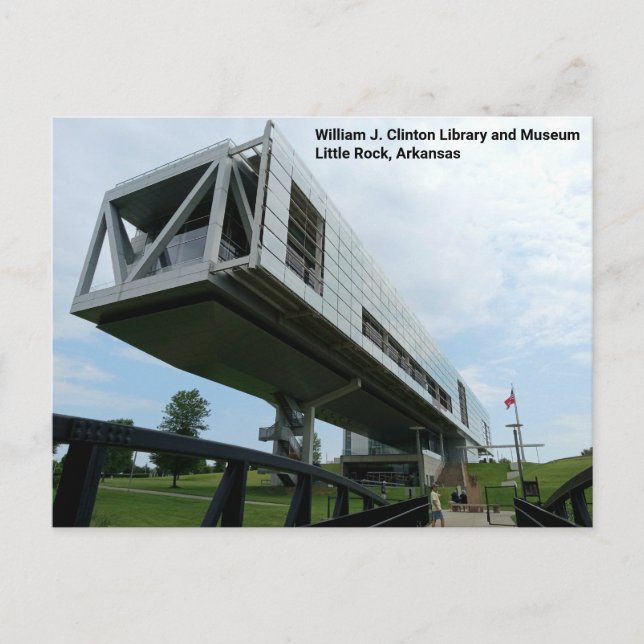 Clinton Presidential Library and Museum Postcard (Front)