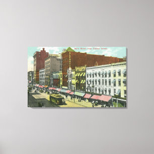 Clinton Street View of Main Street Canvas Print