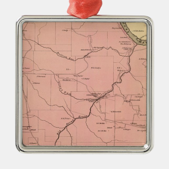 Clinton Township Metal Ornament (Front)