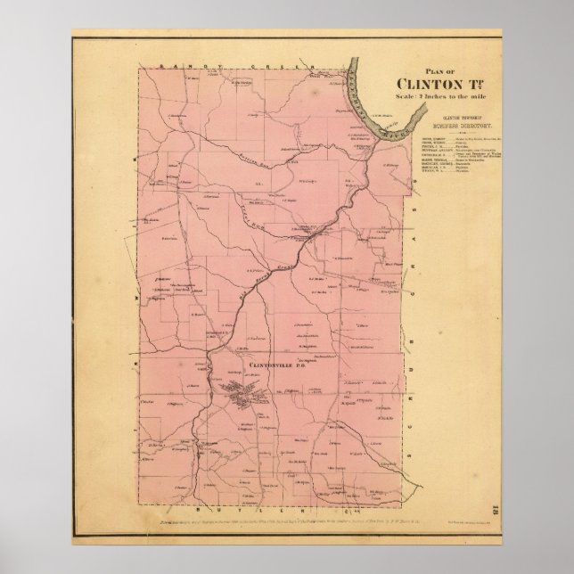 Clinton Township Poster (Front)