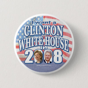 Clinton White House Button 
