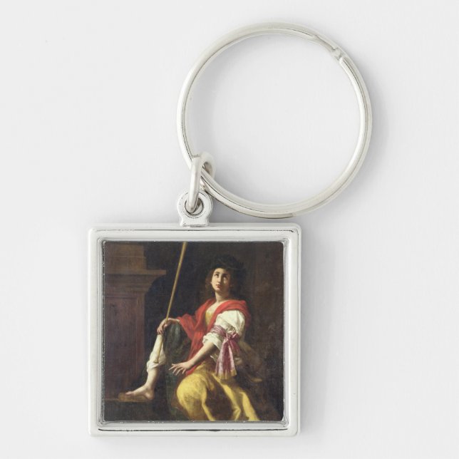 Clio, Muse of History, 1624 Keychain (Front)
