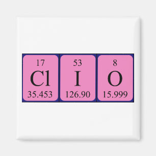 Clio periodic table name magnet
