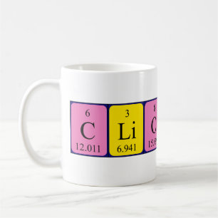 Cliodhna nom de table périodique mug