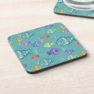 Clip Art Fish Pattern + your ideas Coaster