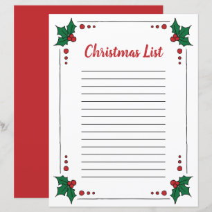 Clipart Feuille Holly - Page de Noël Clipart Bordu