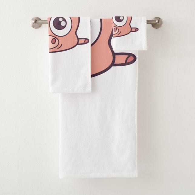 Clipart mignon de porc (En situation)