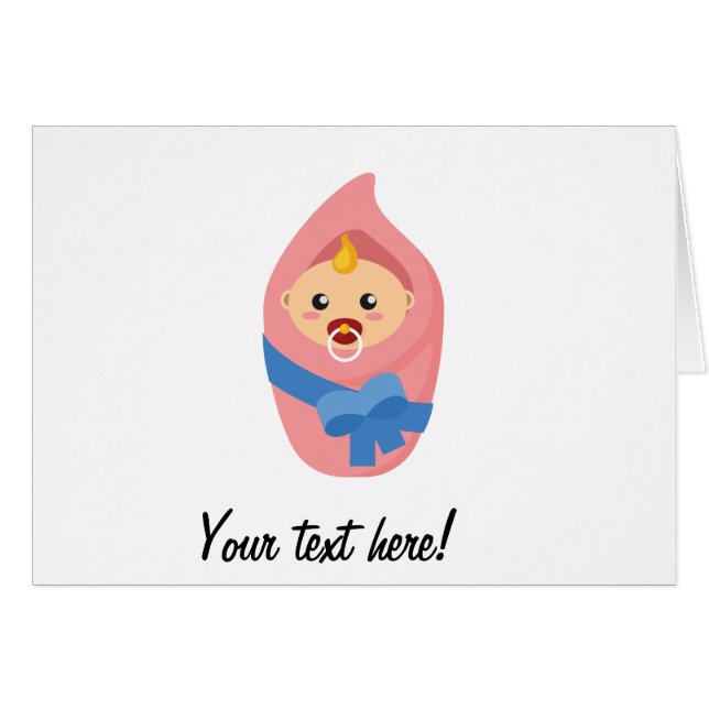 Clipart nouveau-né de bébé (Devant horizontal)