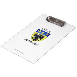 Clipboard holders with the coat of arms of L'Aigle