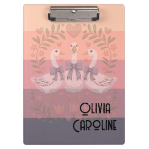 Clipboard - pastel colours - text can be customize