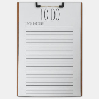 Clipboard with Lined Paper Post-it® Note