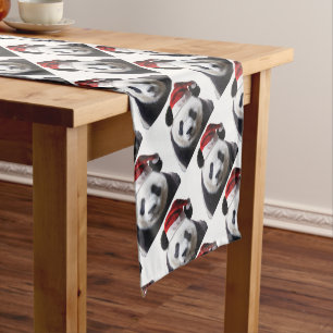 Clipped-Panda-Santa-2 Short Table Runner