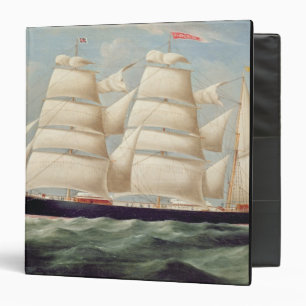 Clipper Barque 'Clendovey' (oil on canvas) Binder