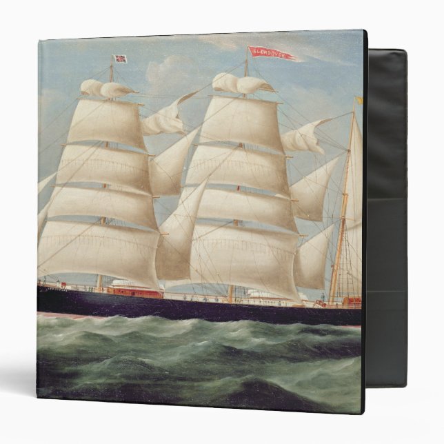 Clipper Barque 'Clendovey' (oil on canvas) Binder (Front/Inside)
