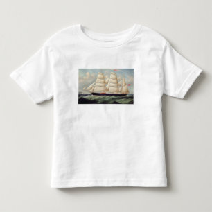 Clipper Barque 'Clendovey' (oil on canvas) Toddler T-shirt