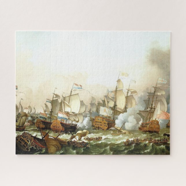 Clipper Battleships Ships Battle Ocean Puzzle (Horizontal)