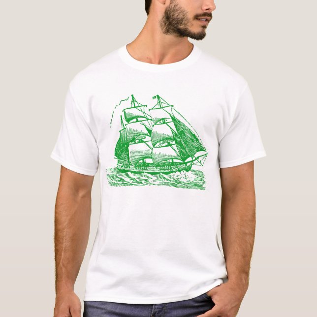 Clipper - Grass Green T-Shirt (Front)
