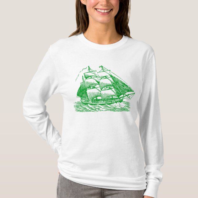 Clipper - Grass Green T-Shirt (Front)