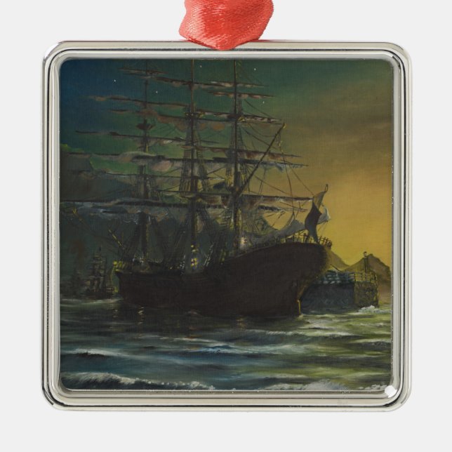 Clipper Metal Ornament (Front)