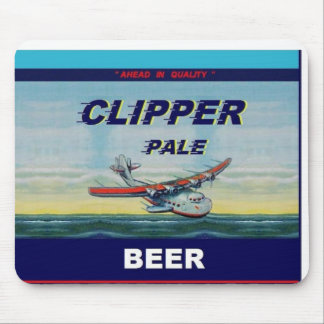 CLIPPER PALE BEER Famous Design Flat Top Can Mouse Pad