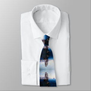 Clipper Sailing ship and Steamer 1900's Tie