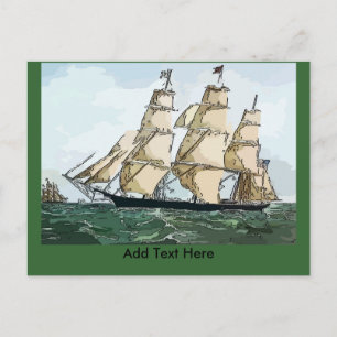 Clipper Ship Card add text