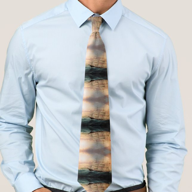 Clipper Ship Esther Roy 1898 Tie (Creator Uploaded)