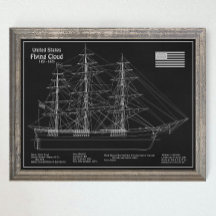 Clipper Ship Flying Cloud - Blueprint PD