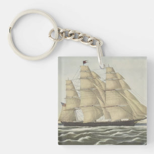 Clipper Ship, Flying Cloud Keychain