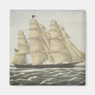 Clipper Ship, Flying Cloud Magnet