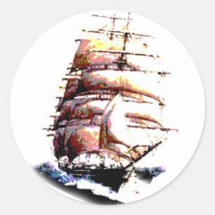 clipper ship sticker