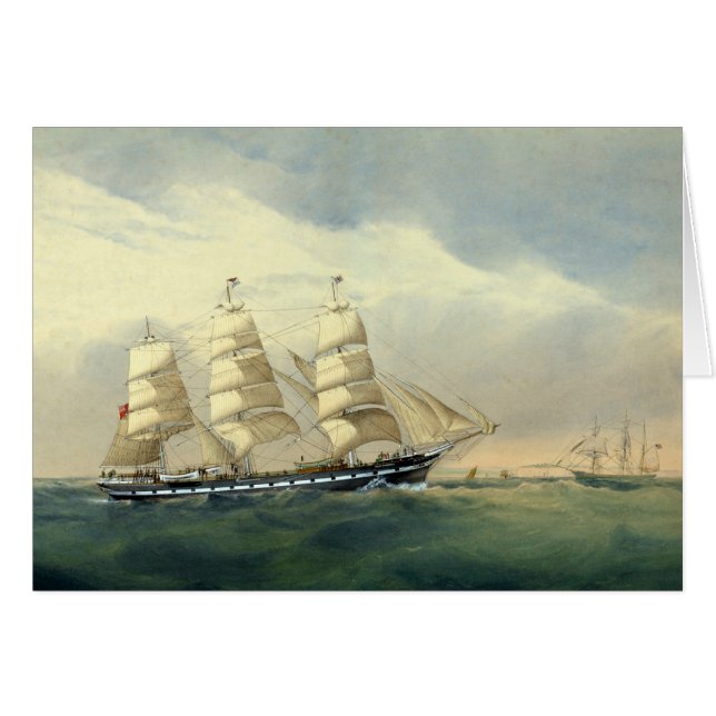 Clipper Ship The Helen Pembroke 1870 (Devant horizontal)