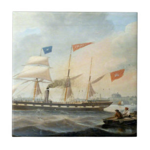 Clipper Ship the Marshall 1847 Tile