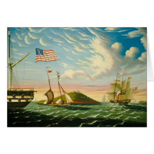 Clipper Ships Boston Harbour 1800s