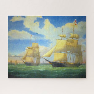 Clipper Ships Fitz Henry Lane 1853 Jigsaw Puzzle