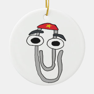 Clippy the Rebel Ceramic Ornament
