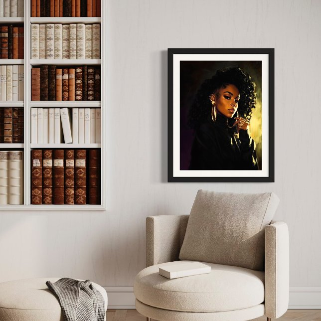 Clique – Regal Afrocentric Portrait Artwork Canvas Print (Creator Uploaded)