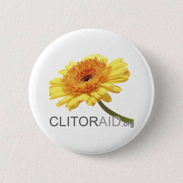 Clitoraid.org 2 Inch Round Button (Front)