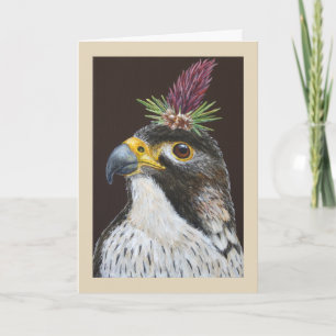 Clive the peregrine faucon carte de voeux