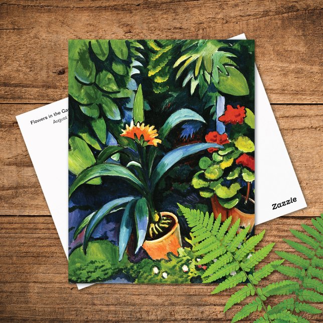 Clivia and Geraniums August Macke Postcard (Creator Uploaded)