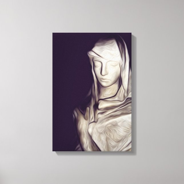 cloaked in sad canvas print (Front)