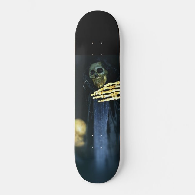 Cloaked Skeleton Skateboard (Front)