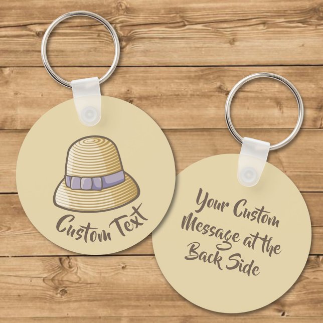 Cloche Hat Beige Keychain (Creator Uploaded)