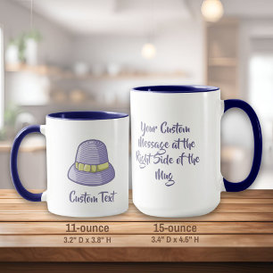 Cloche Hat Lilac Mug