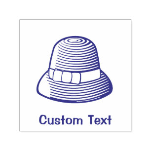 Cloche Hat Self-inking Stamp