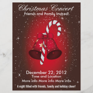 Cloches de concert de Noël et prospectus de Sucre