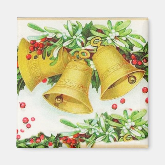 Cloches de Noël Magnet Vintage (Devant)