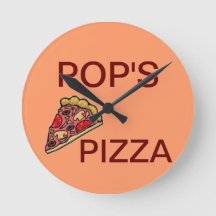 CLOCK ADD YOU LOGO AND TEXT HERE