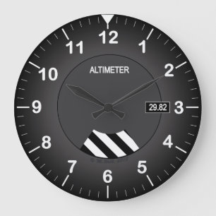 Clock, Altimeter Large Clock