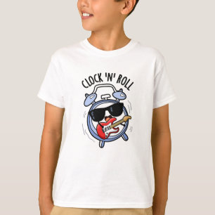 Clock And Roll Funny Rock Puns  T-Shirt